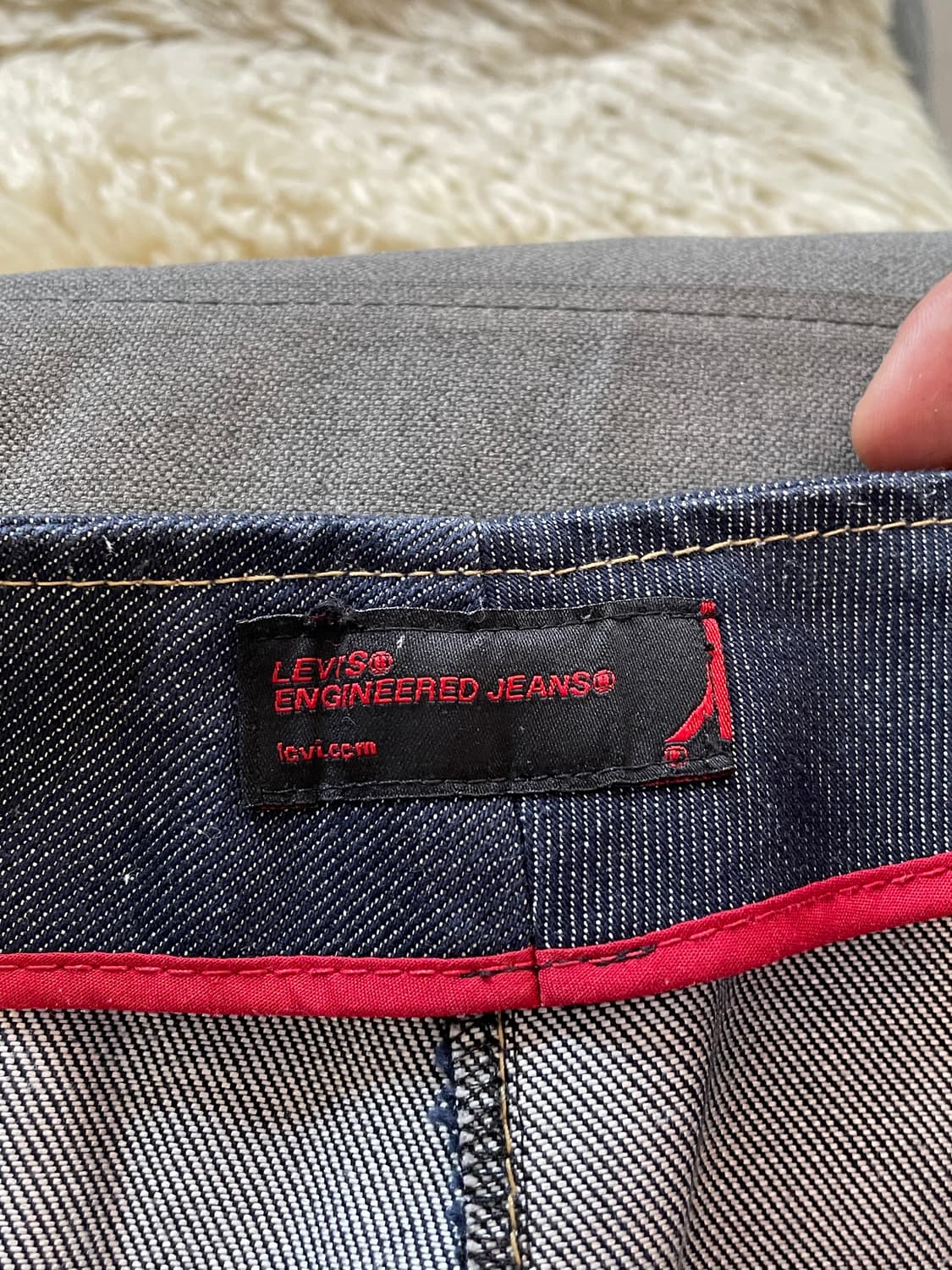 리바이스 엔지니어드 진스 랩 스타일 데님 미니스커트 상품이미지3