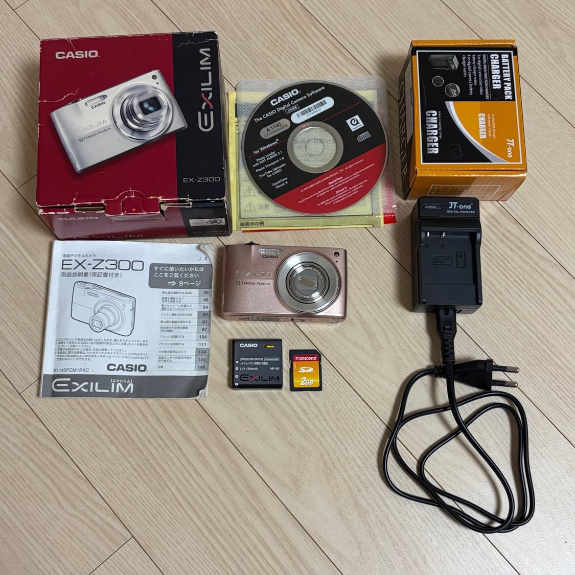 카시오 엑슬림 ez-z300 핑크 sd카드 배터리 충전기 포함 상품이미지7