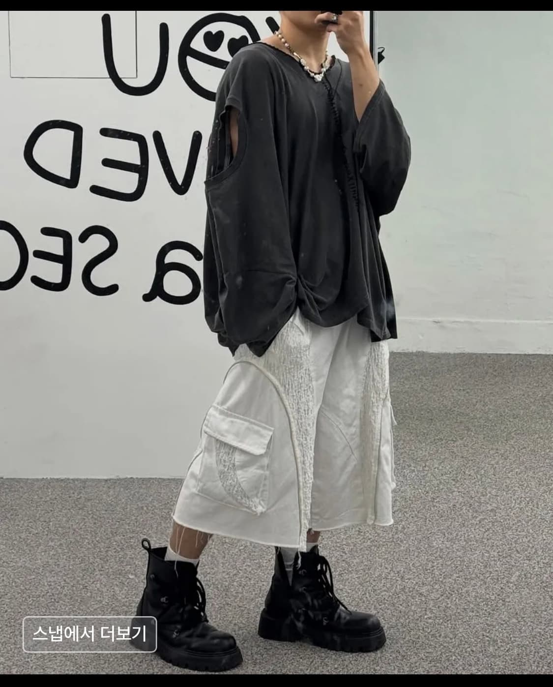 RSSC INCISION WRINKLE MIXED BERMUDA PANT 상품이미지2