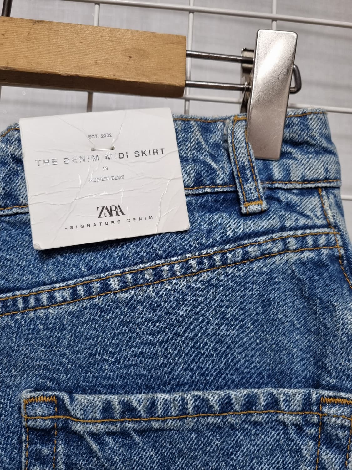 (새상품) 자라 청치마 청스커트 27인치 상품이미지4