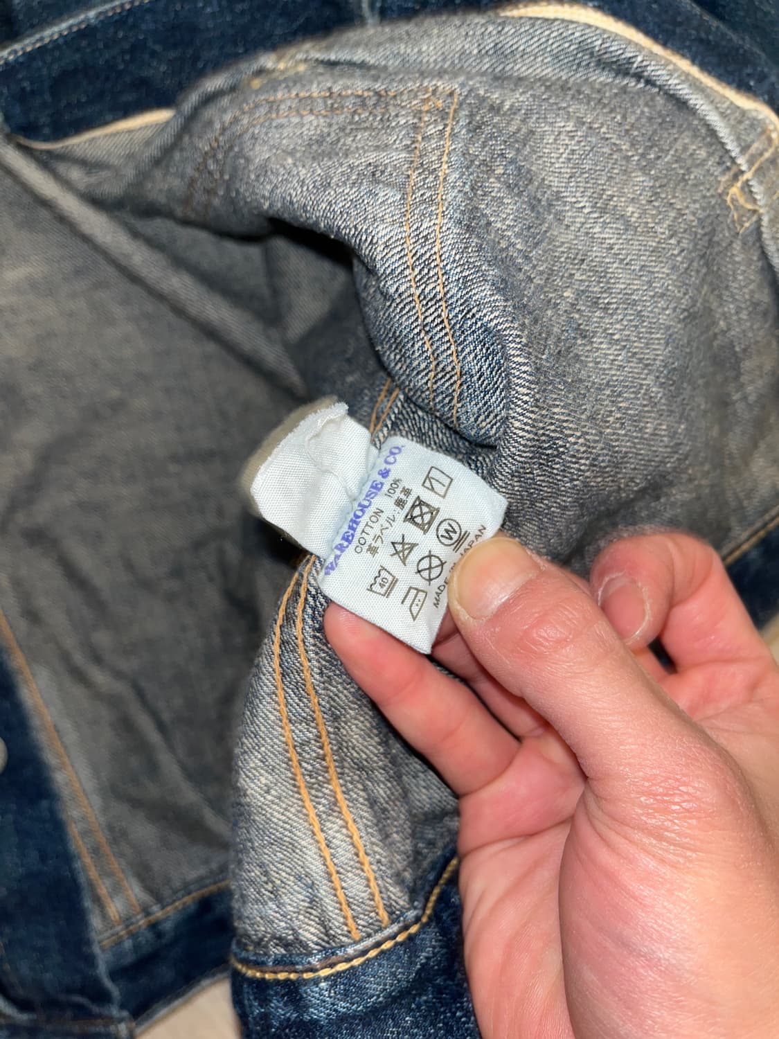 [38]웨어하우스 type 1 덕디거 데님 자켓 T백 2001xx 상품이미지5