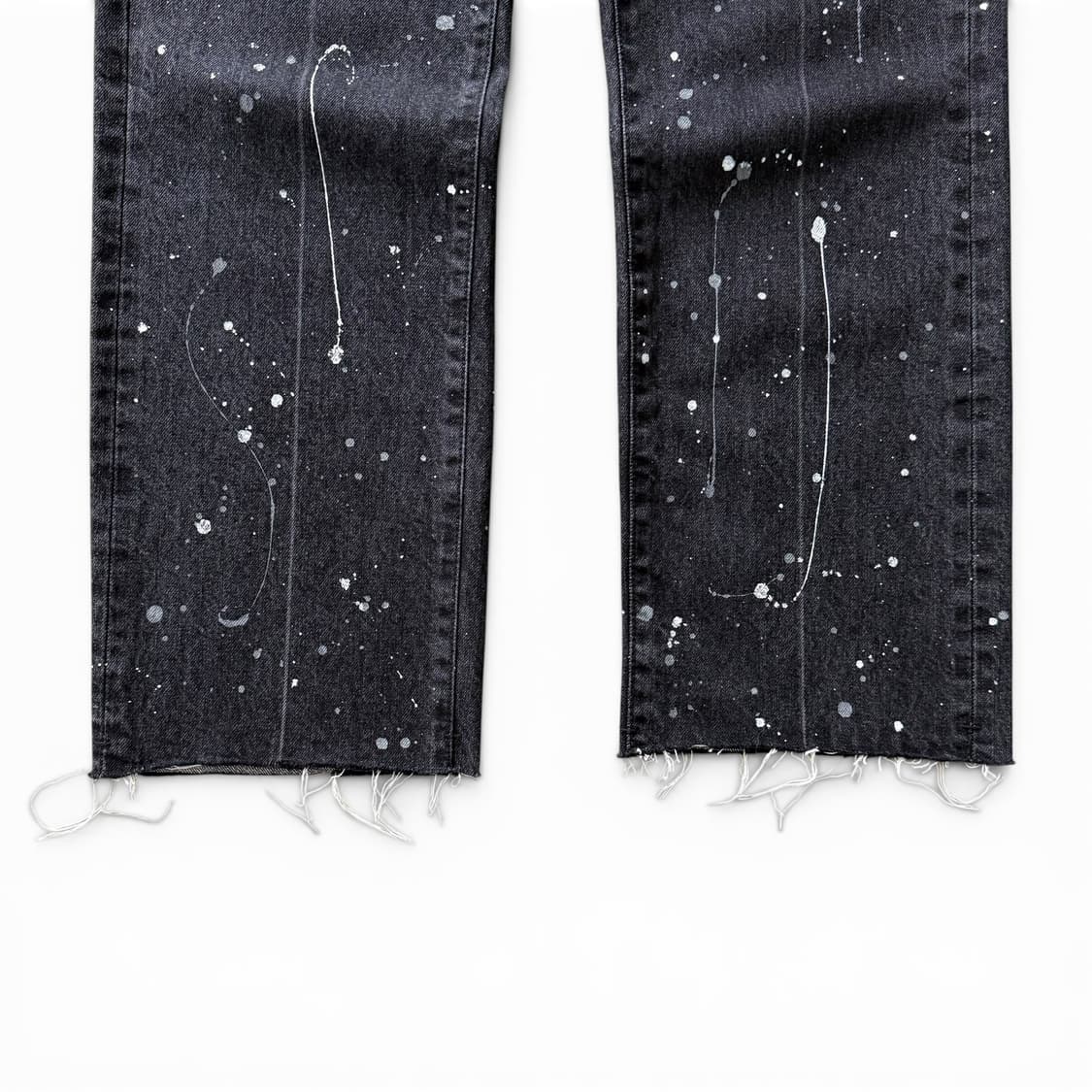 TONYWACK Paint Black Denim Pants 상품이미지5