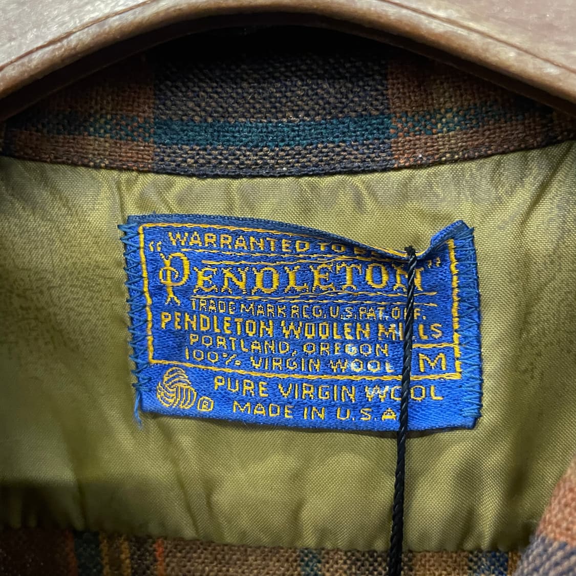 70s 펜들턴 체크 울 플란넬 셔츠 상품이미지8