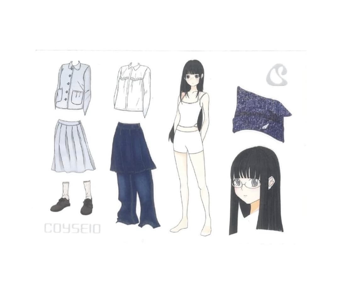 코이세이오 옷 입히기 스티커 상품이미지1