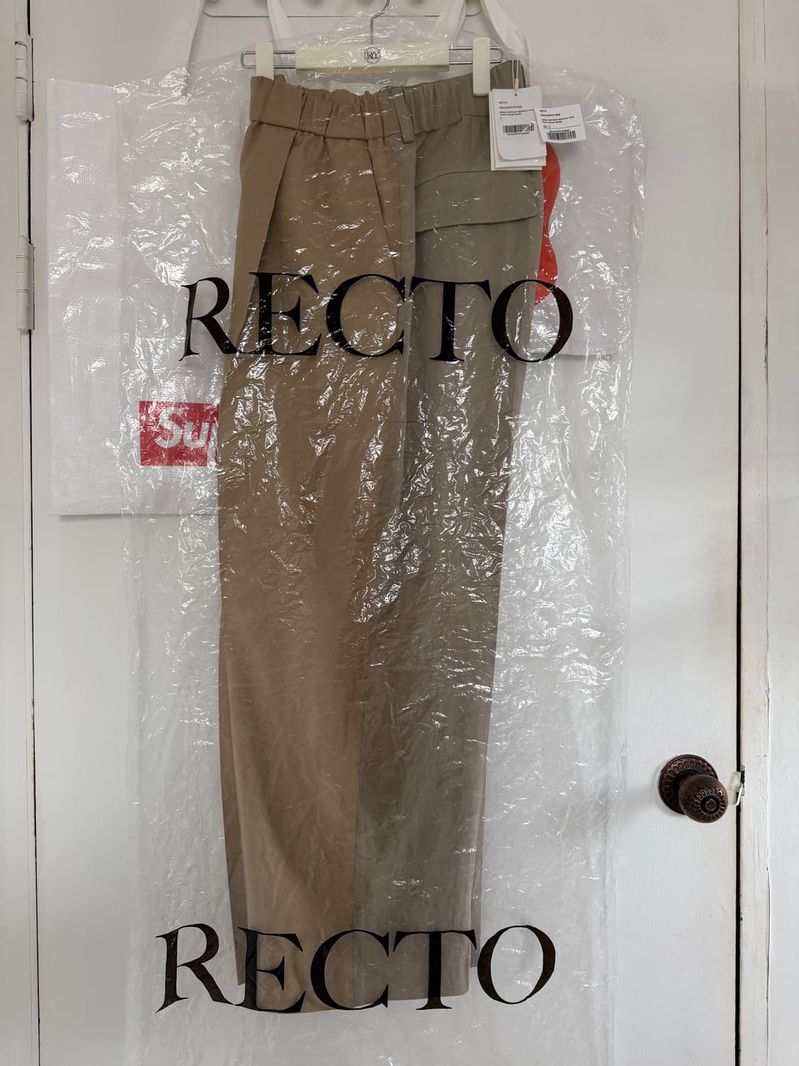 렉토 25ss 컨트라스트 밴딩 와이드팬츠 S 상품이미지2