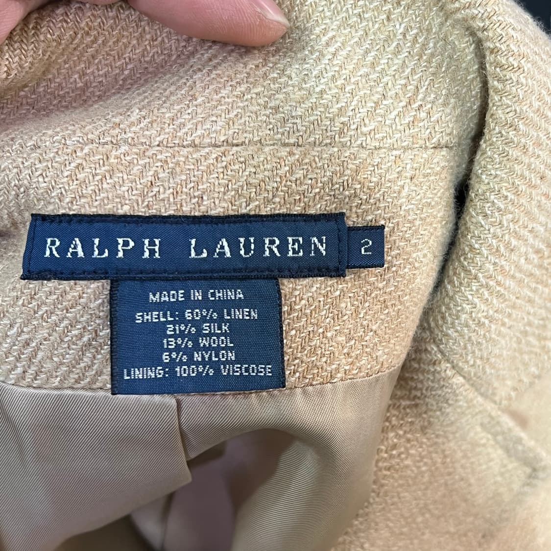  폴로랄프로렌 암패치 린넨 블레이저 y15911 상품이미지6
