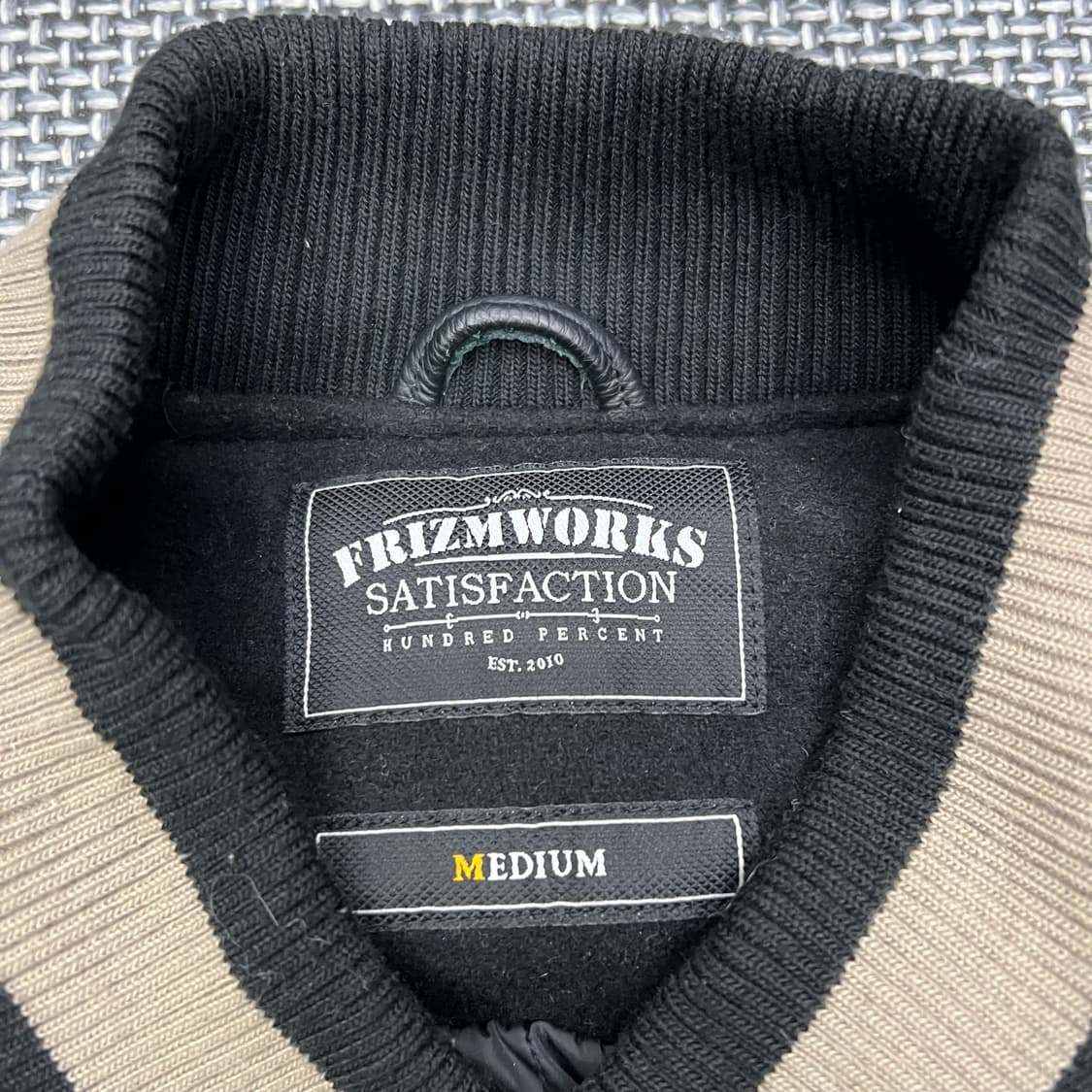 프리즘웍스 울 레더 바시티 상품이미지2