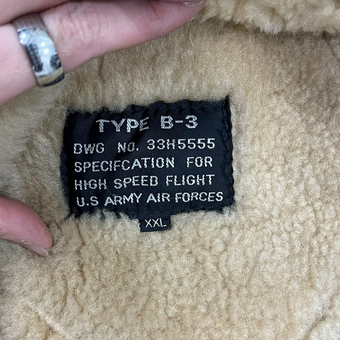 빈티지 B-3 무스탕 자켓 s08660 상품이미지8