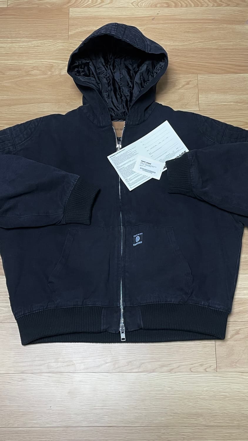 인세인개러지 후드 워크자켓 블랙 상품이미지1