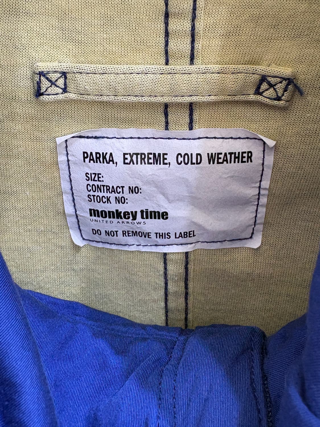 MONKEY TIME 블루 코튼 자켓  상품이미지6