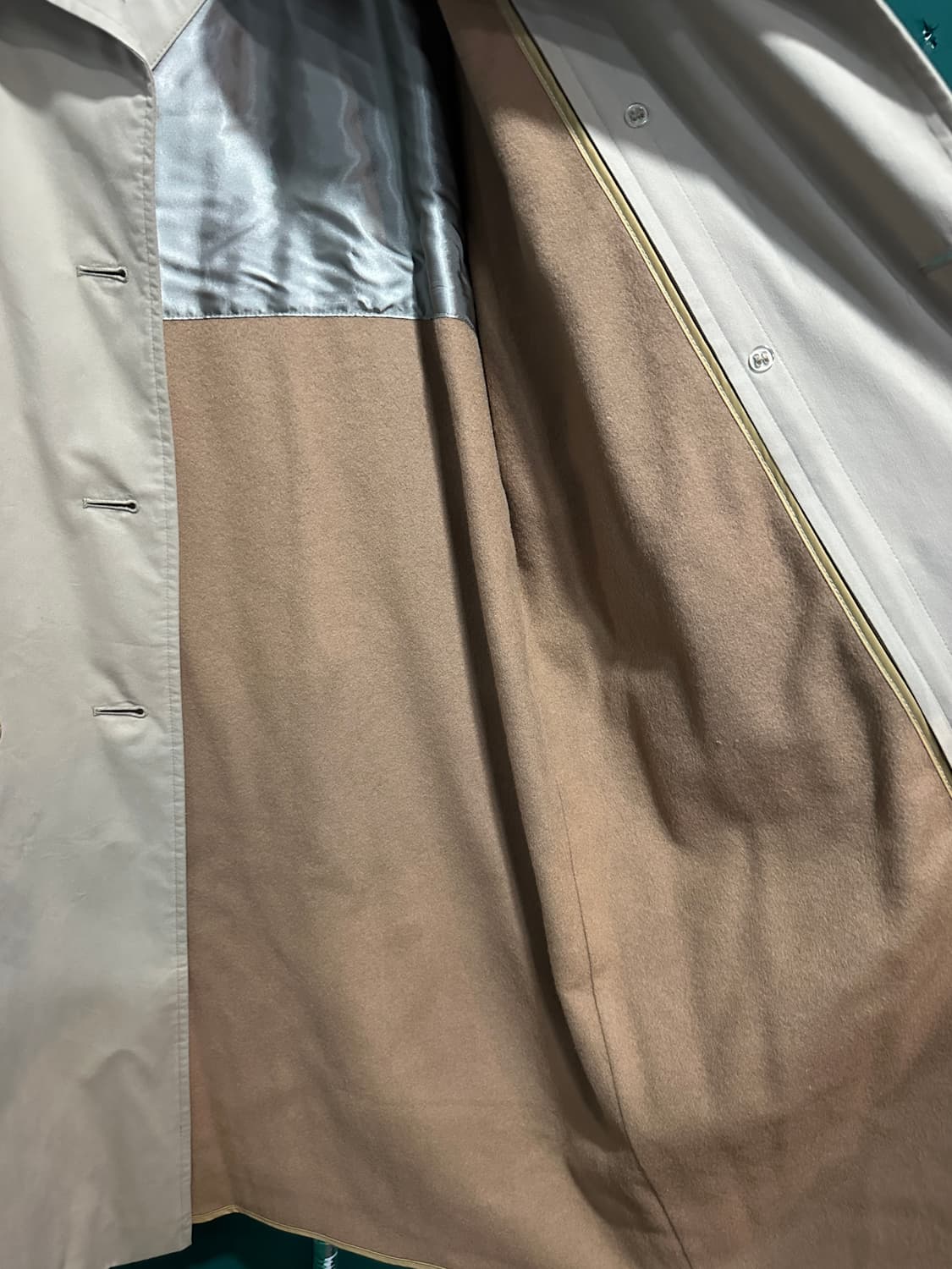 버버리 노바체크 여성더블트렌치코트 내피있음 상품이미지7