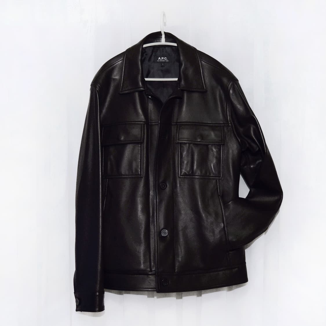 신품급) 아페쎄 (A.P.C) 저스틴 레더 트러커 자켓 (100+) 상품이미지1