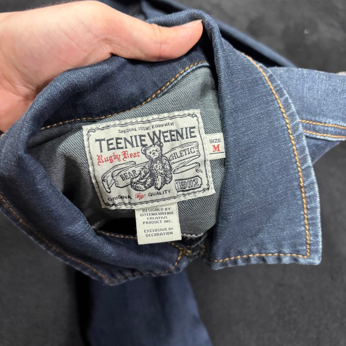 우먼M 티니위니 진청 트러커 데님자켓 상품이미지4