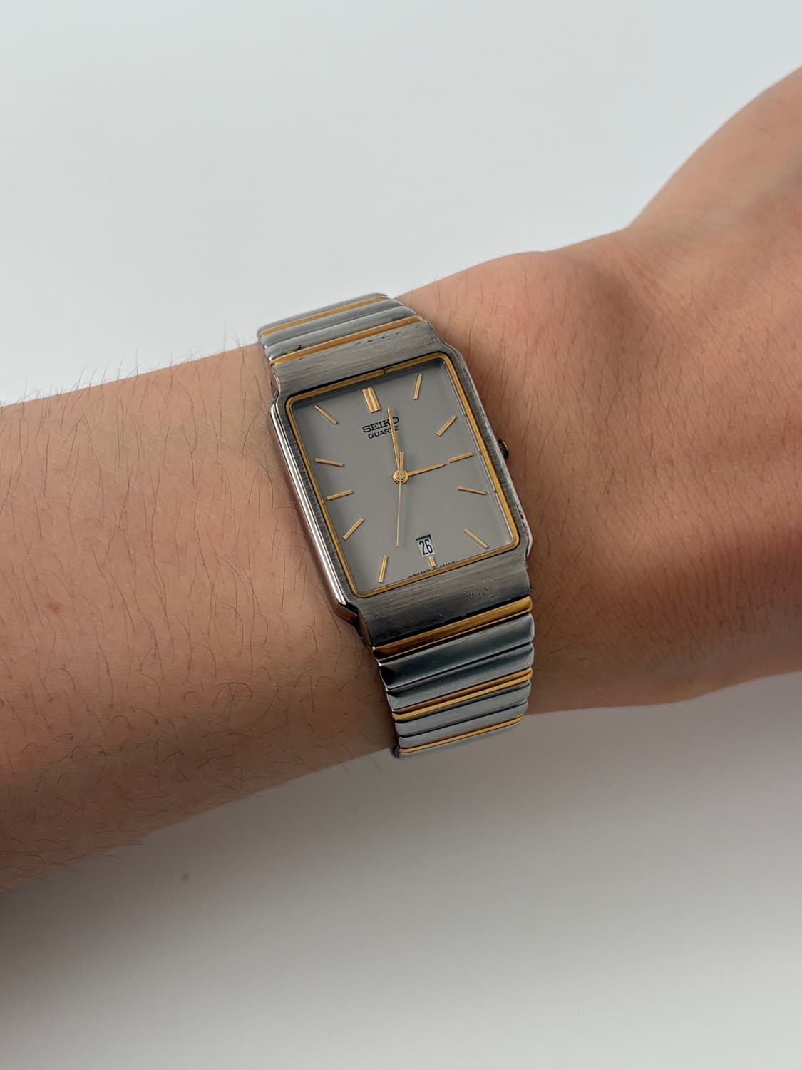 1990s Grey Dial Combi Square Quartz 상품이미지1
