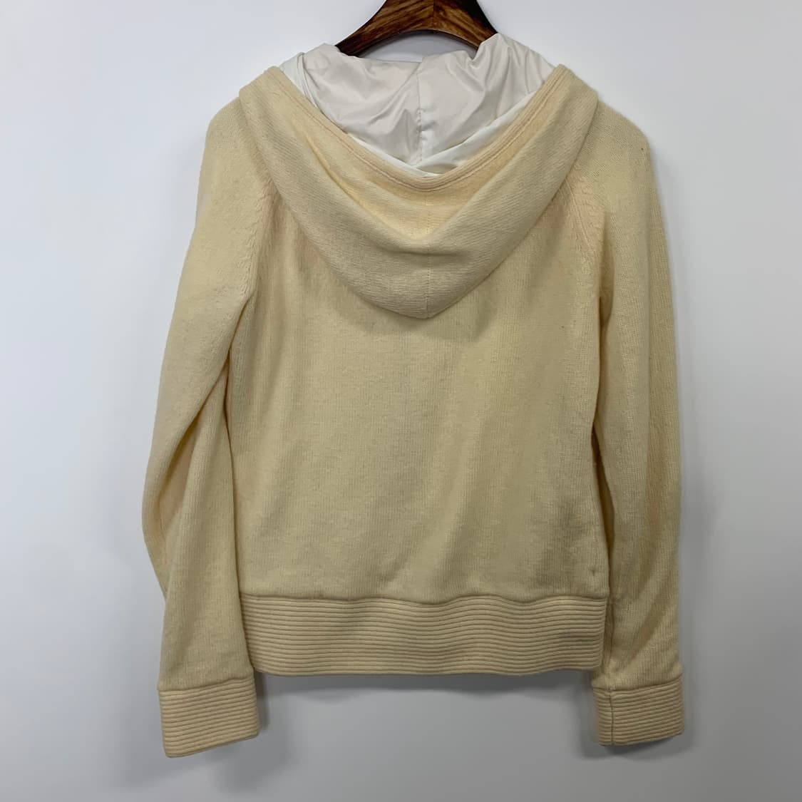 나이키 스우시 아이보리 니트 후드집업 상품이미지3