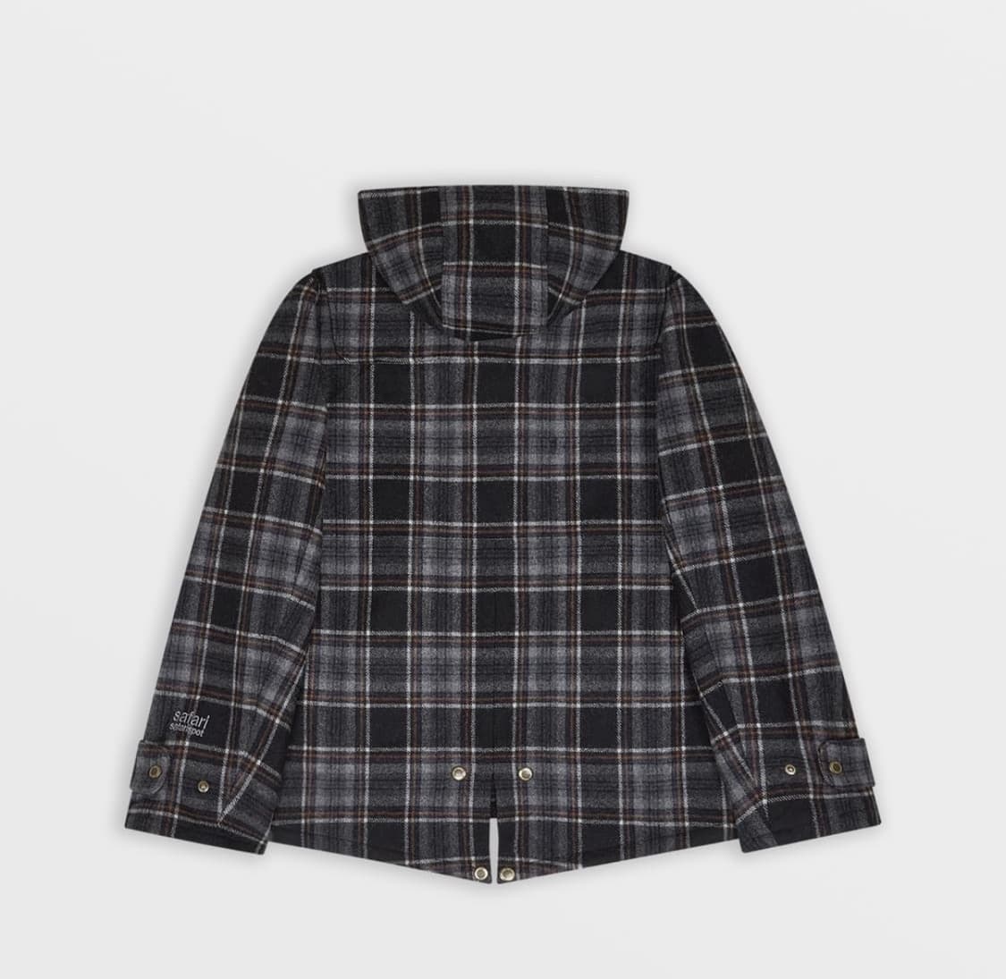 safarispot 레기온 체크 더플 코트 상품이미지4