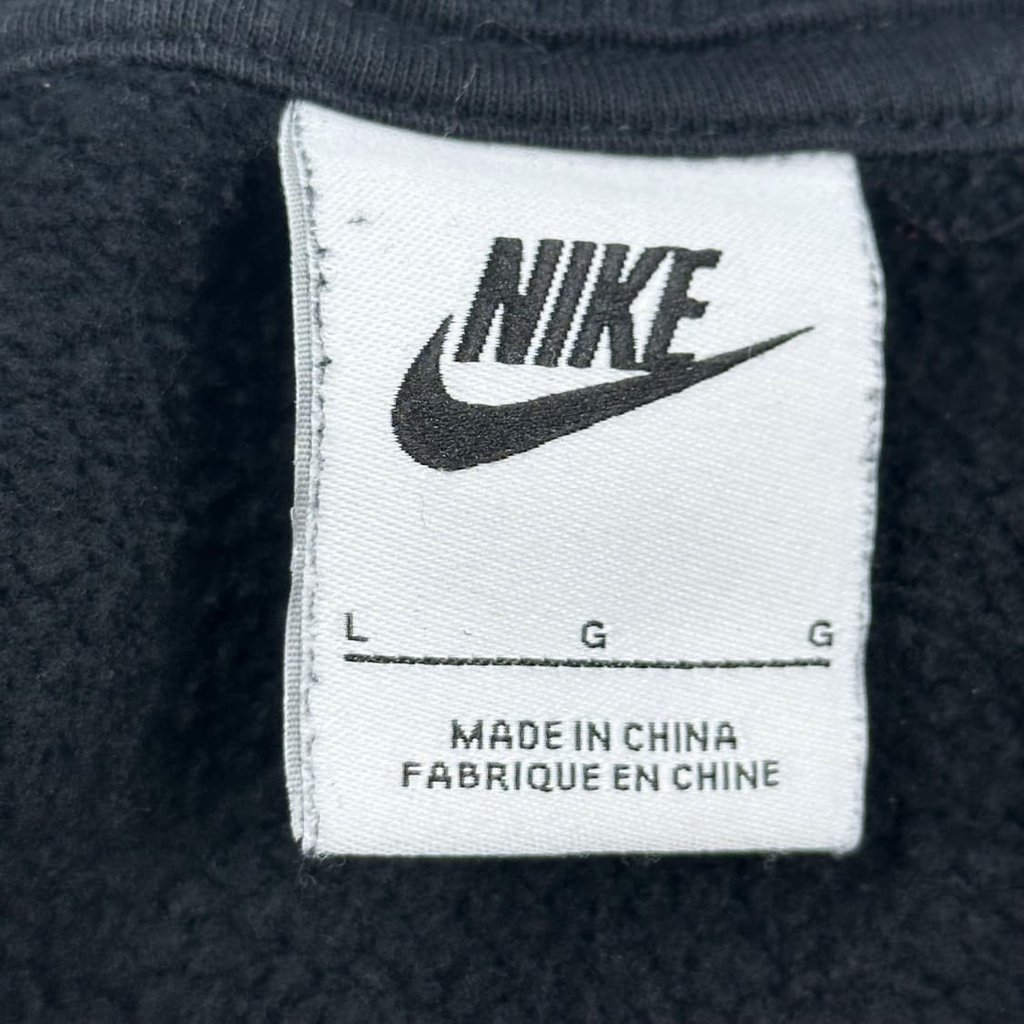 나이키 센터 스우시 블랙 맨투맨 (L 여성추천) 상품이미지5