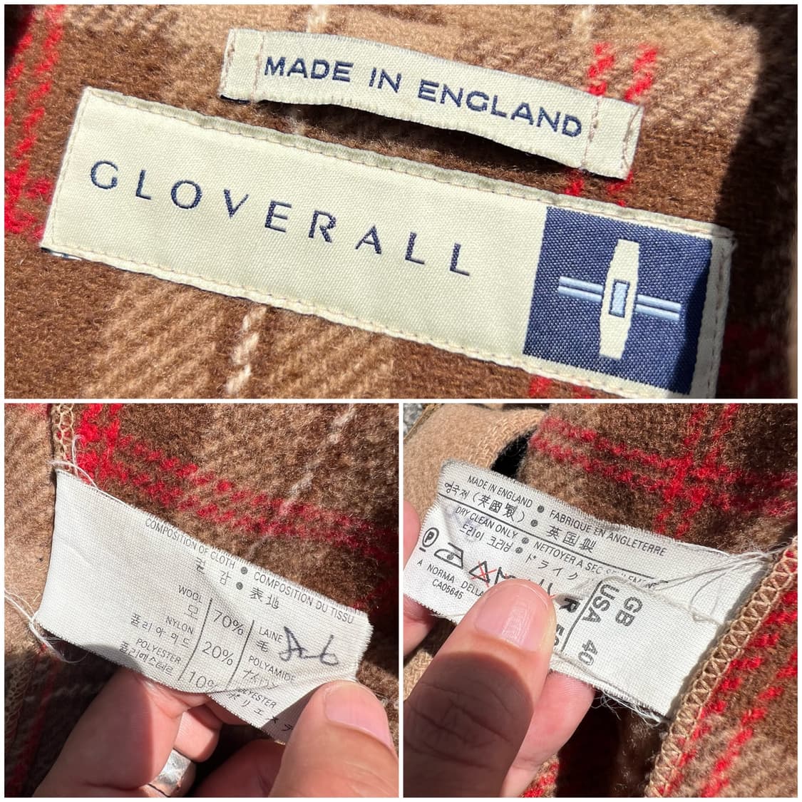 80’s Gloverall 헤비 울 더플 코트 상품이미지10