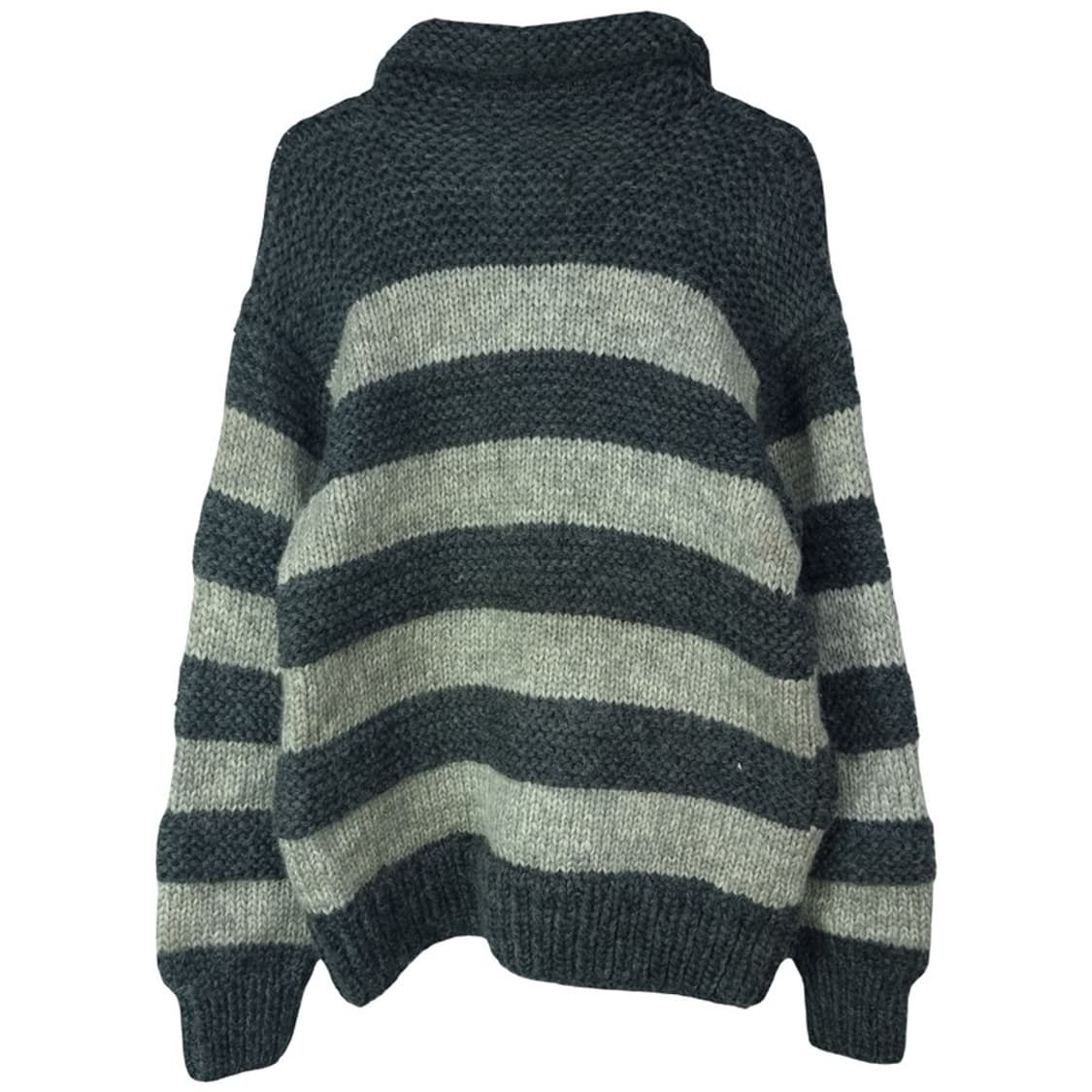 [캐나다 빈티지] 스트라이프 숄카라 헤비울 코위찬 니트 M17823 상품이미지3