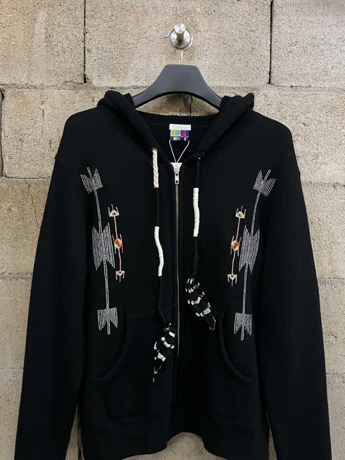 파세타즘 자수 프린지 후드 집업 상품이미지2