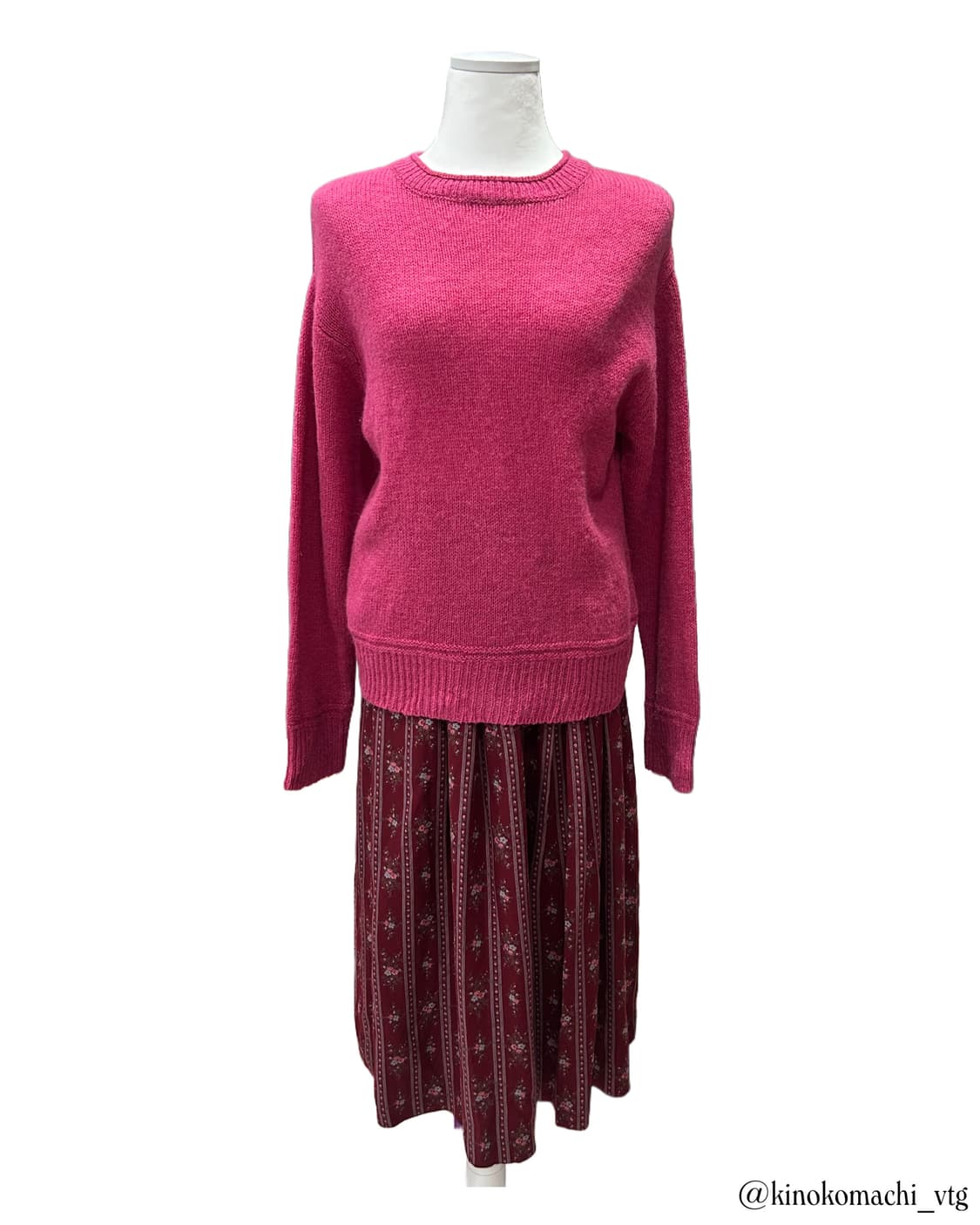 [세트 ]핑크버건디 플라워 러블리 모리걸 셋업 상품이미지7