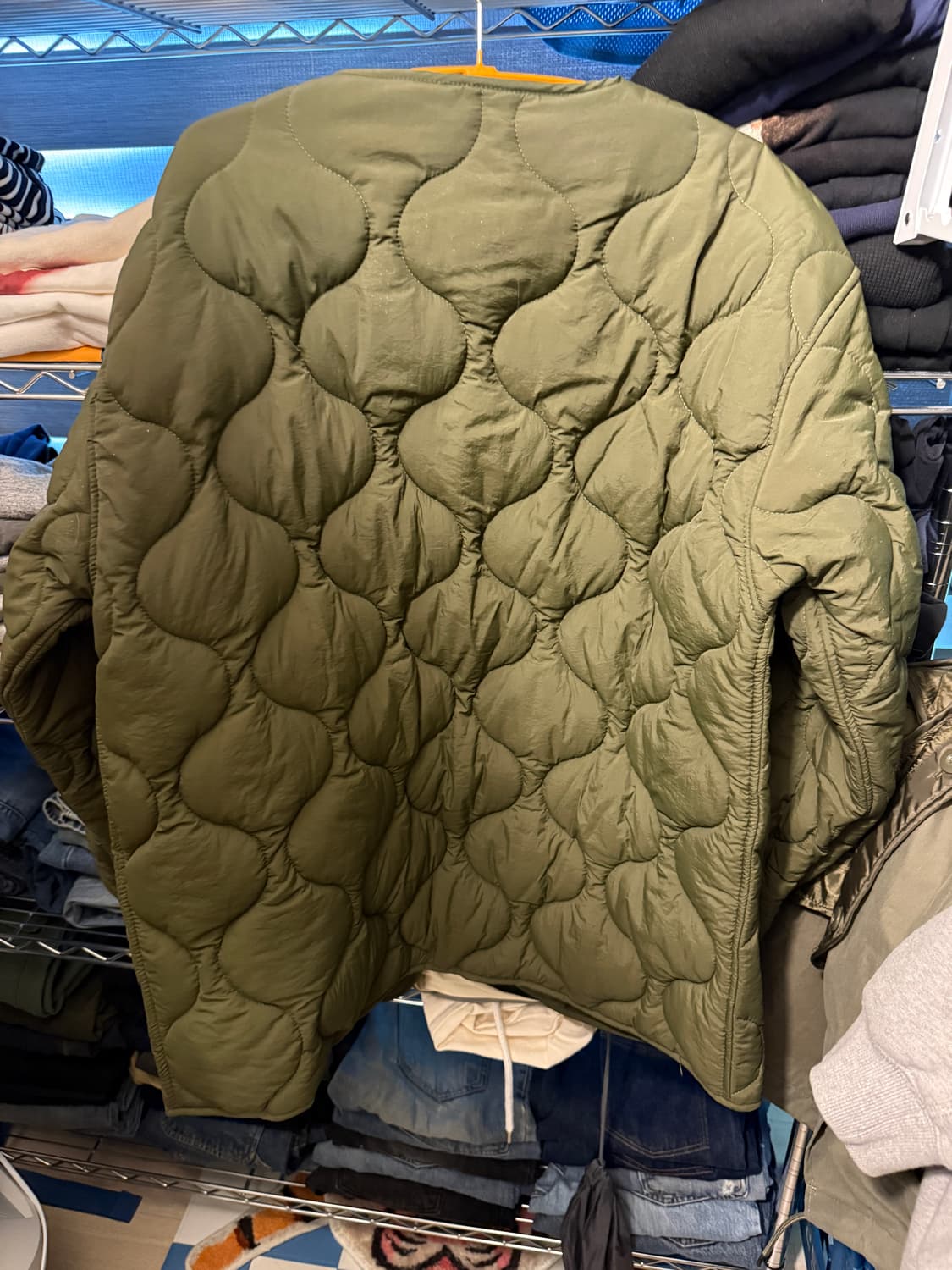 경량 오버핏 퀄팅 깔깔이 누빔 L 상품이미지3