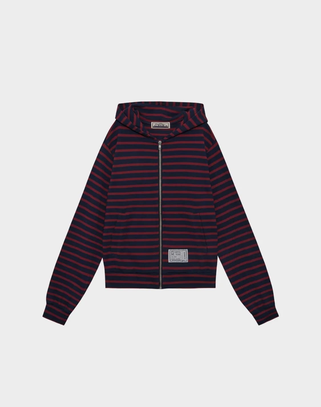 saros stripe zip-up - Red(1) 상품이미지1