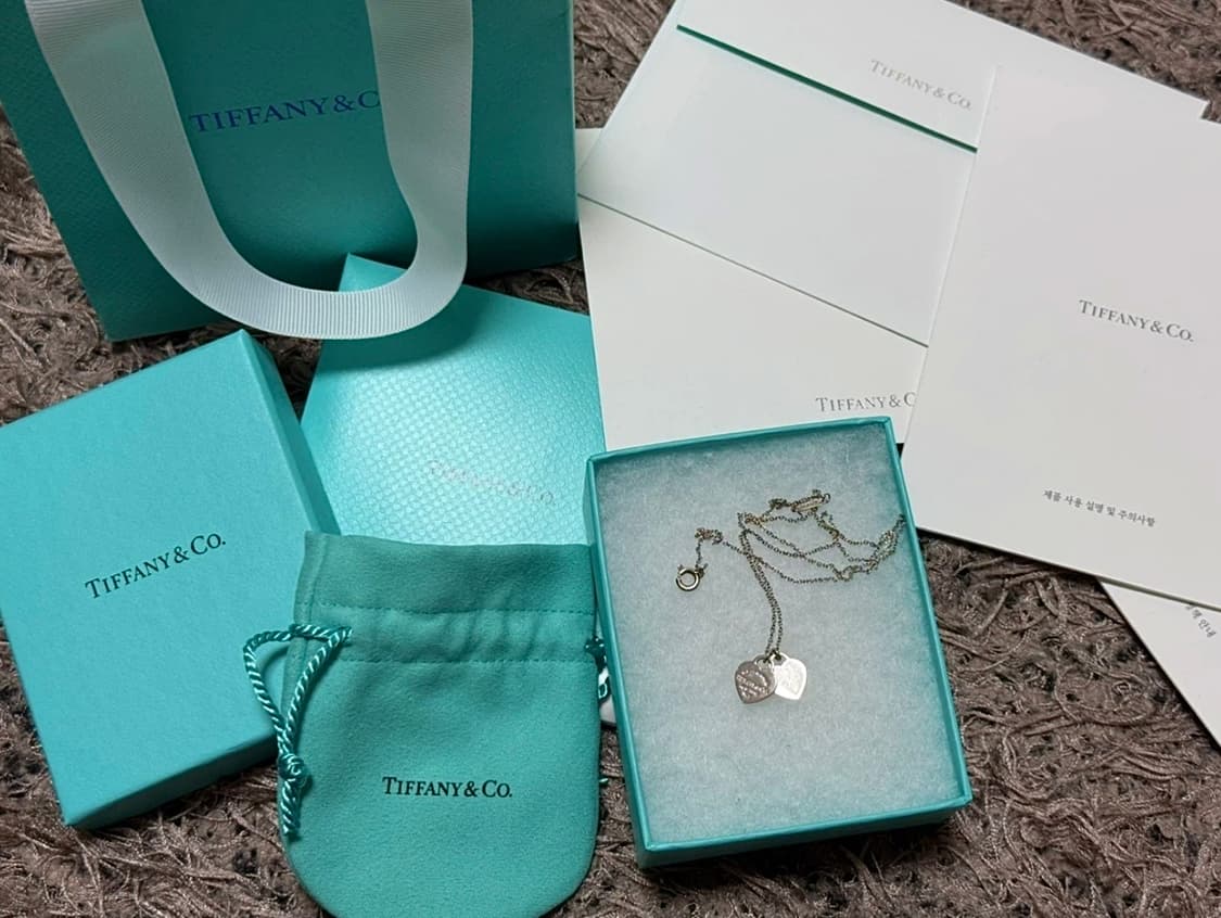 [상태최상] 티파니앤코 리턴투 목걸이 풀세트(실버) 상품이미지1
