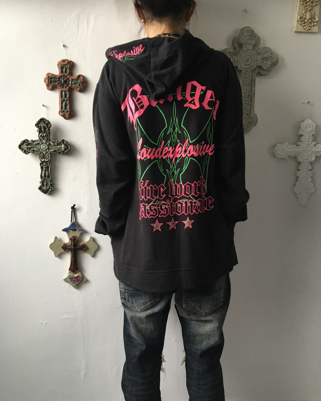 Printing hood zip up 상품이미지1