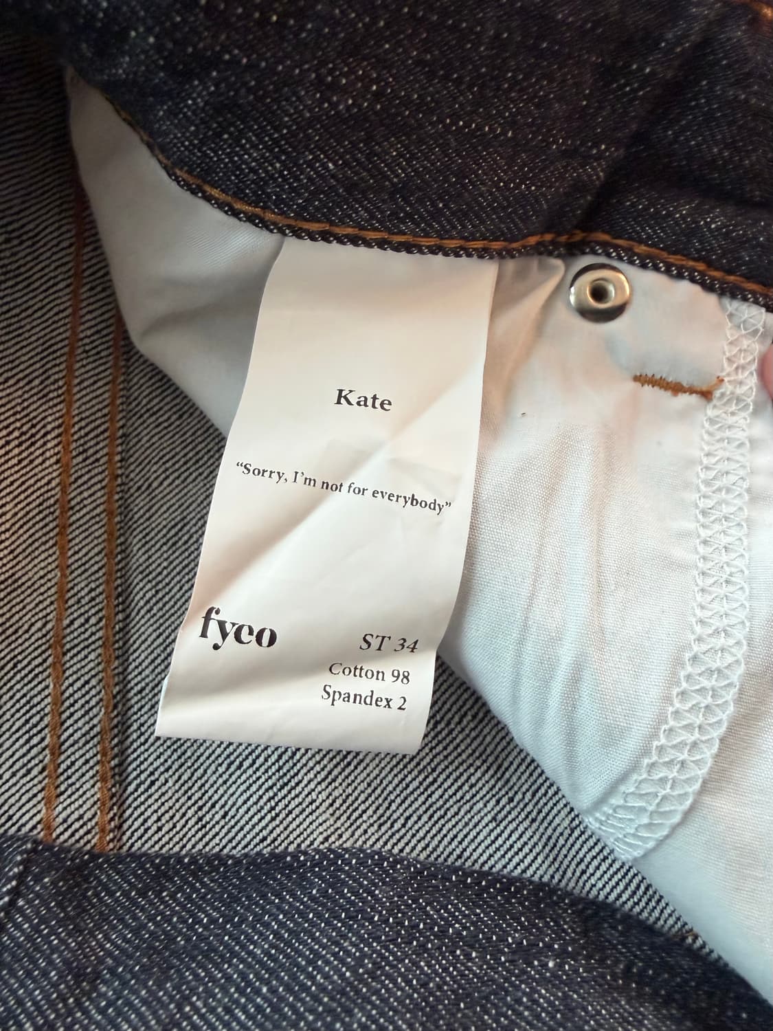 fyeo kate 케이트 데님 34사이즈 숏버전 상품이미지3