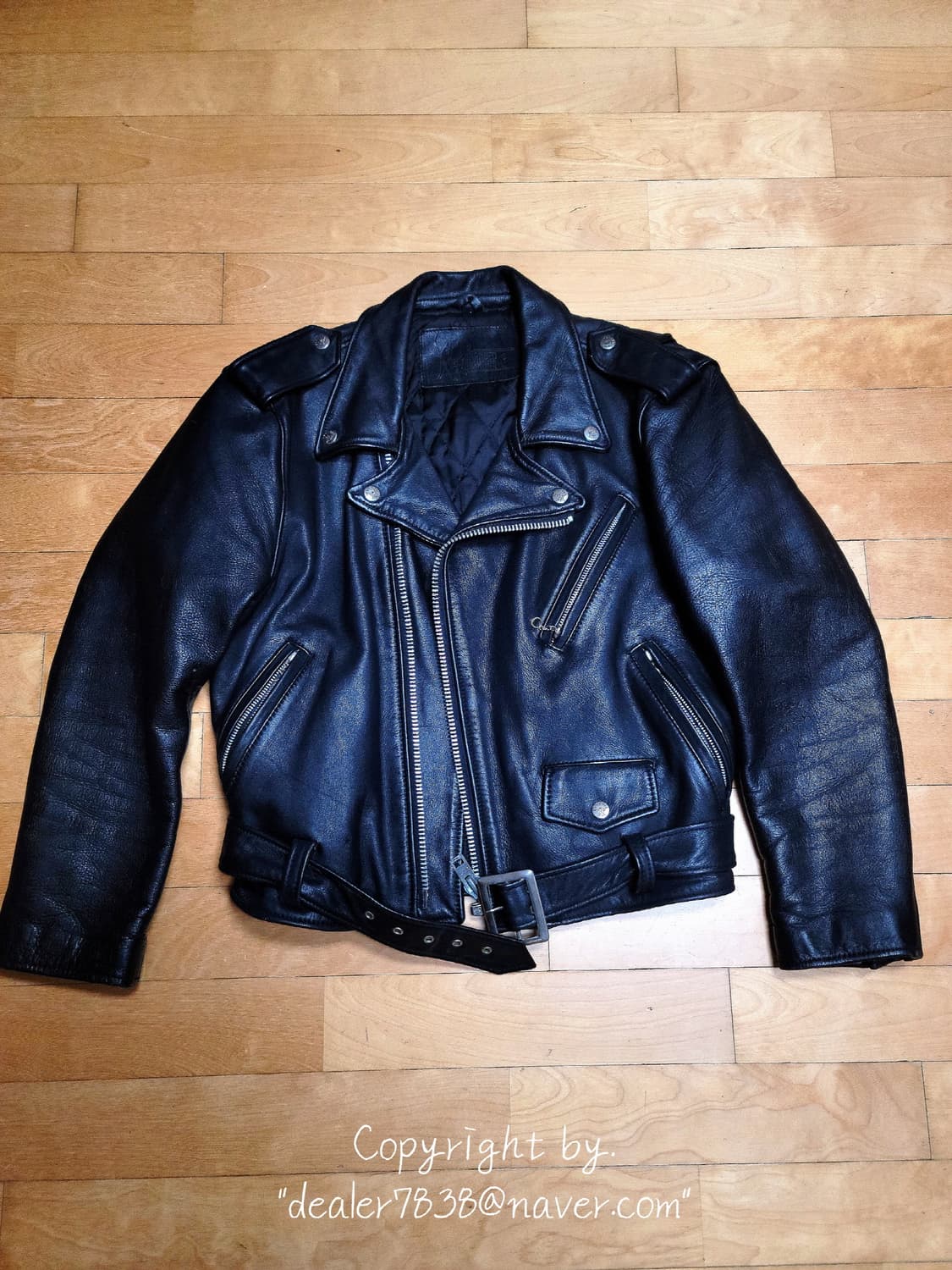 Branded Garments 크롭 라이더 가죽자켓 / M <택포> 상품이미지5