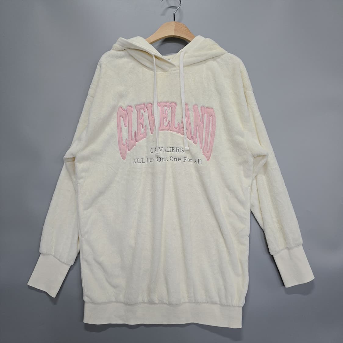 NBA 클리블랜드 캐벌리어스 퍼 후드 화이트 S 상품이미지1