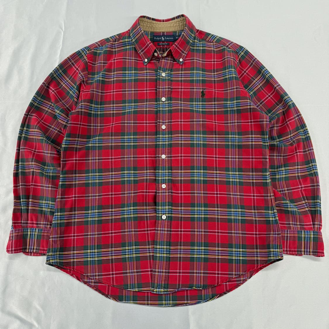 랄프로렌 폴로 버튼다운 체크 셔츠 (XL)  상품이미지1