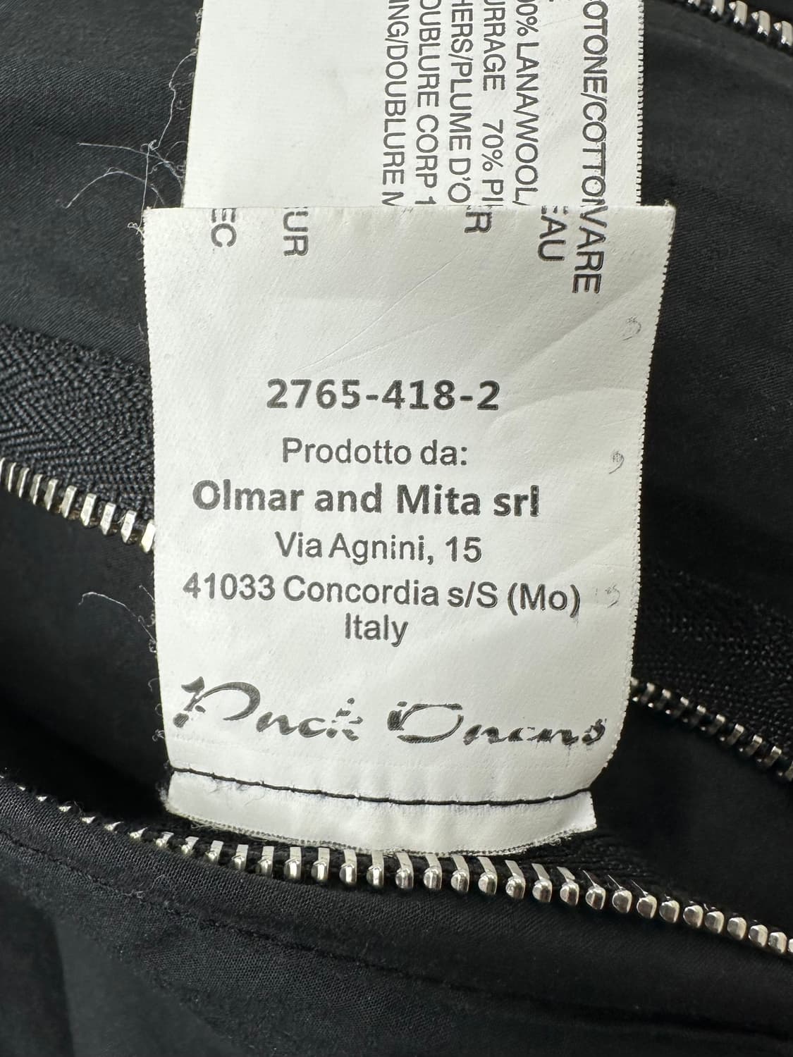 (14FW) Rick Owens 다운 봄버 자켓 상품이미지9