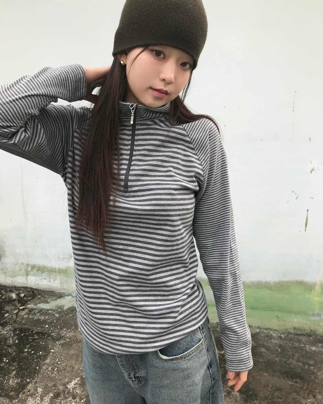 그레이 스프라이트 하프집업  상품이미지3