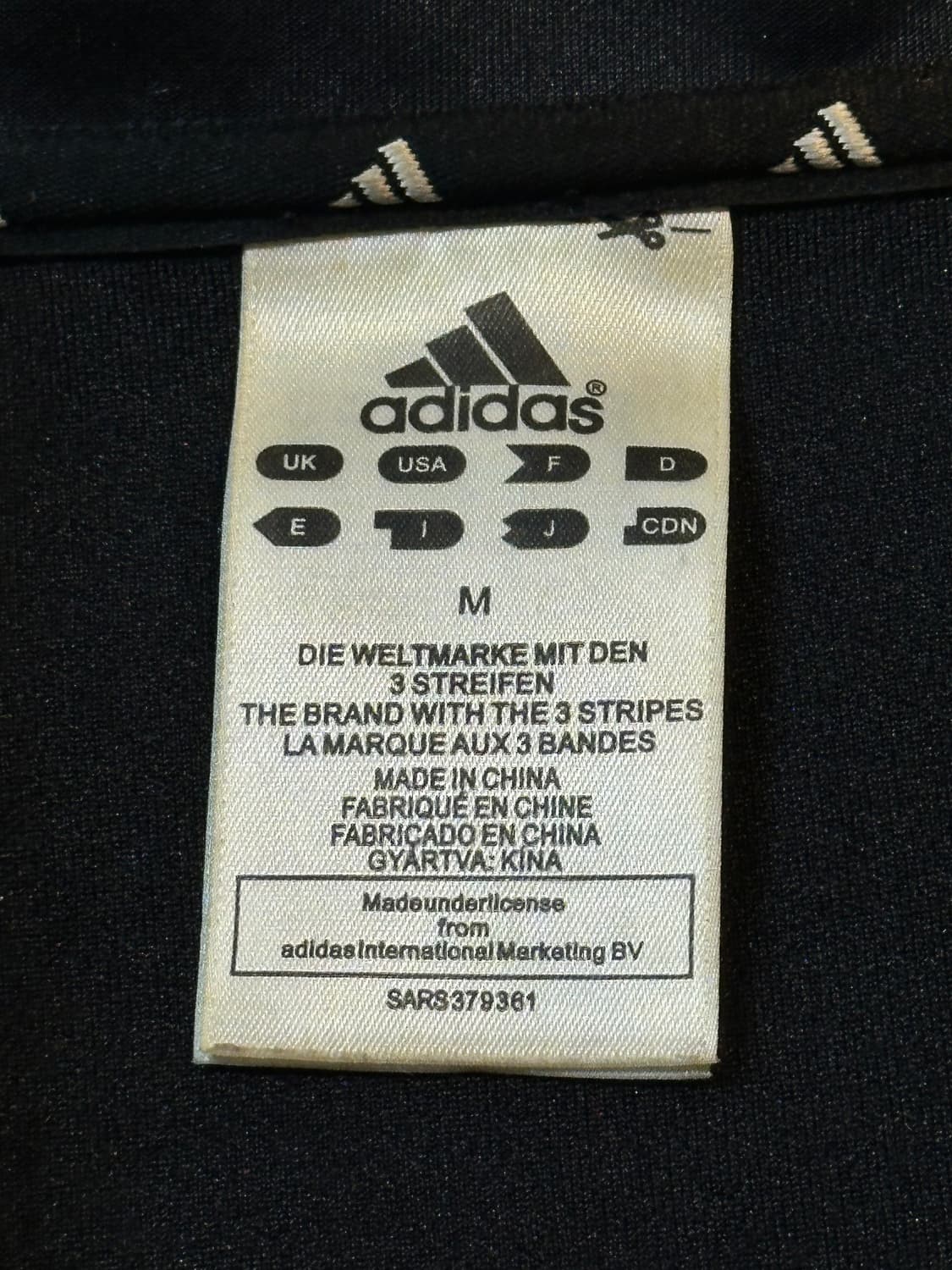 아디다스 ADIDAS 마샬아츠 삼각로고 검골 트랙탑 져지 상품이미지5