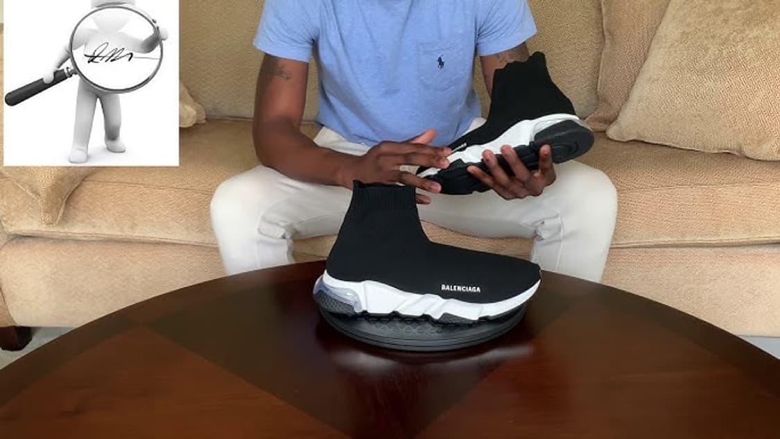 발렌시아가 스피드 트레이너 클리어 솔 블랙 화이트 43 상품이미지1