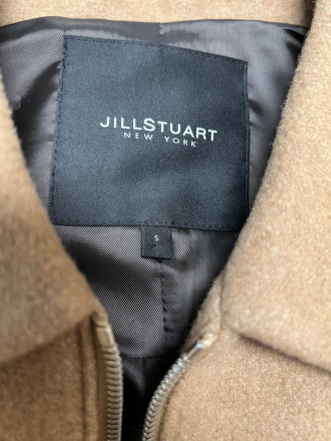 [100] 질스튜어트 뉴욕 베이지 울 미니멀 자켓 S 상품이미지2