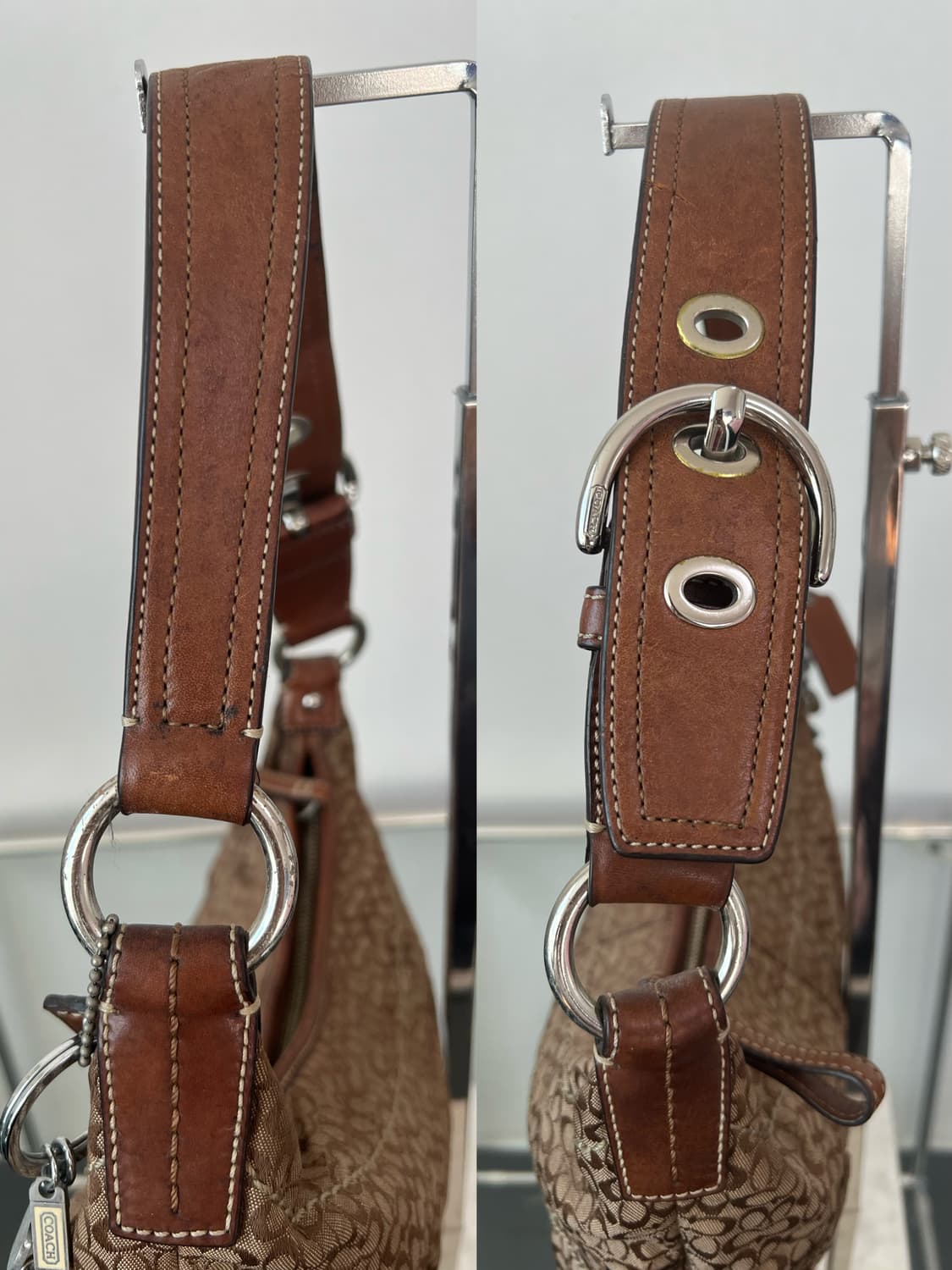 코치 자카드 숄더백 Y2K 상품이미지5