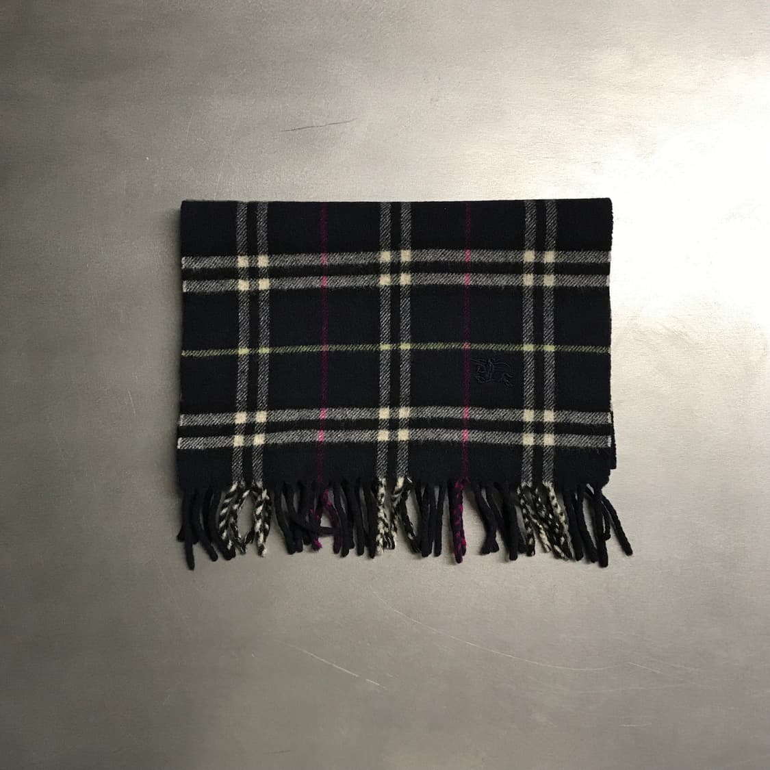 버버리 정품 램스울 머플러 네이비 상품이미지2