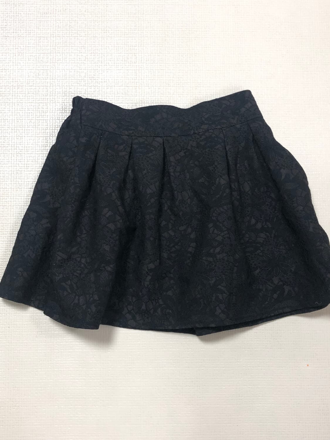 빈티지 블랙 레이스 패턴 미니 스커트 상품이미지10