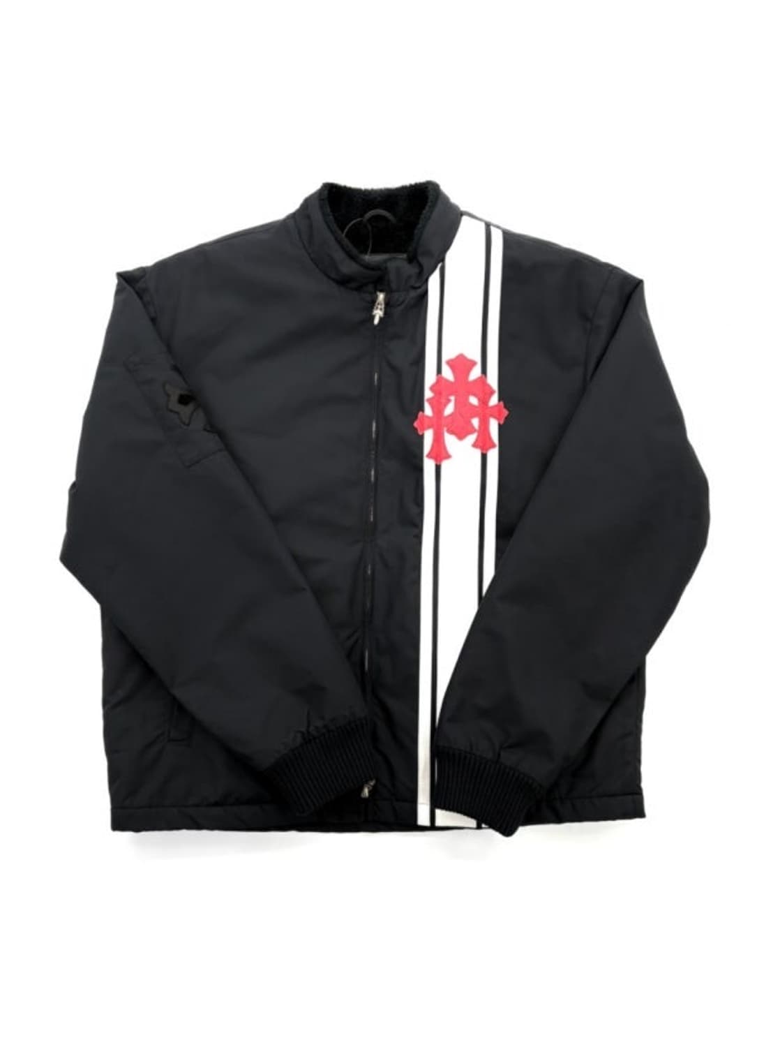 [L] 크롬하츠 코브라 크로스 레더패치 레이싱 퍼자켓 상품이미지5