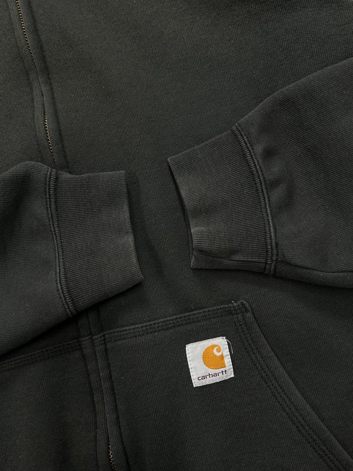 칼하트 블랙 미드웨이트 후드집업 M 상품이미지6