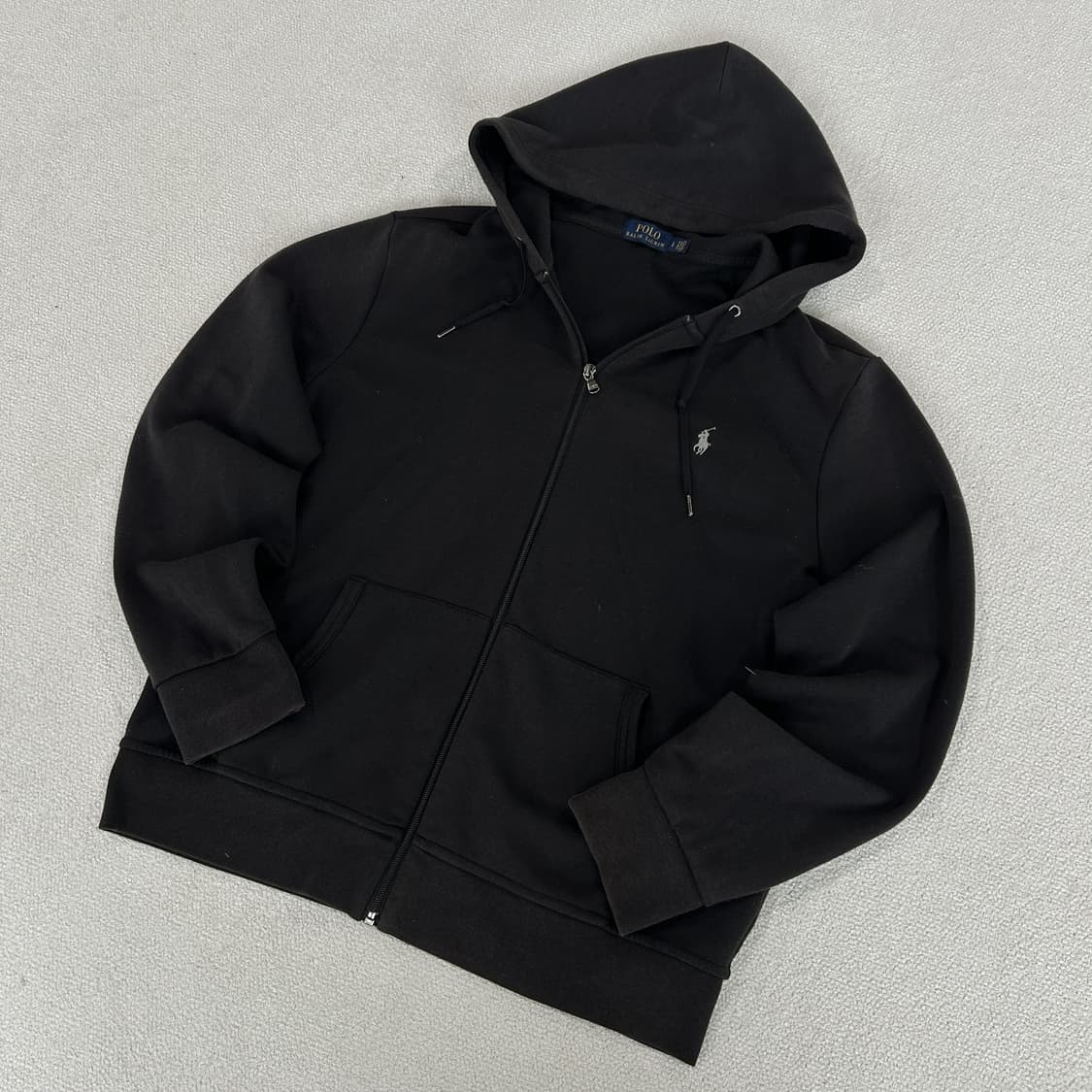 폴로 랄프로렌 블랙 후드집업 L 상품이미지1