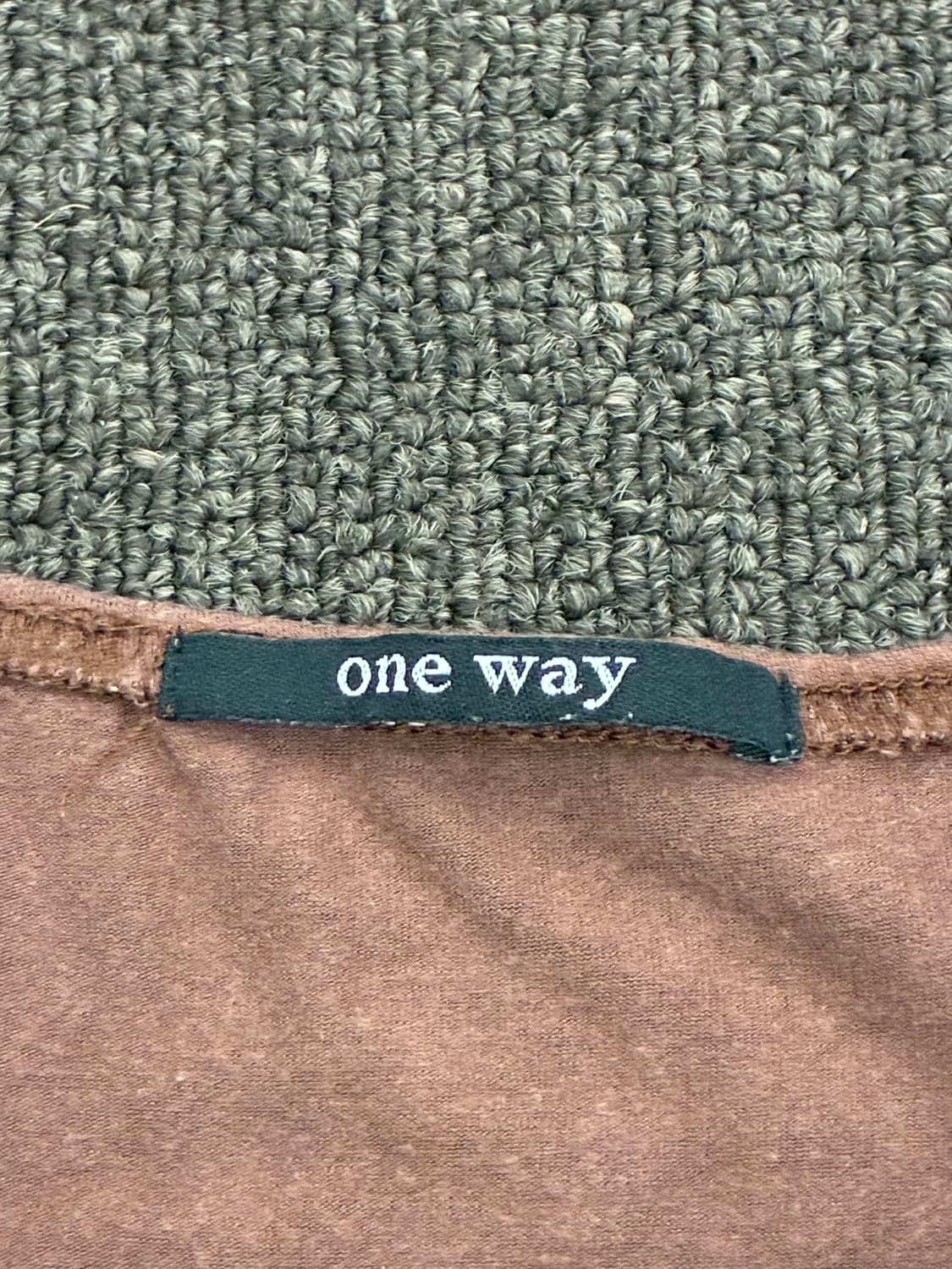 M)Japanese vintage 여성 레이스 디테일 갈색 슬리브리 상품이미지5