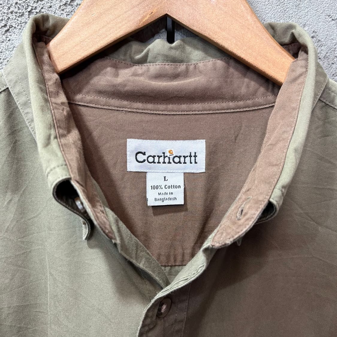 (L) 칼하트 카키 원포켓 워크 셔츠 상품이미지4