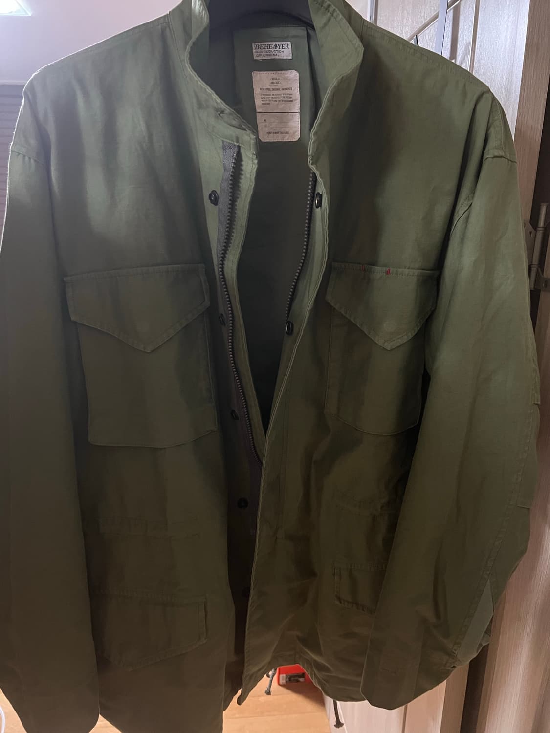 비헤비어 필드 자켓 올리브 상품이미지3