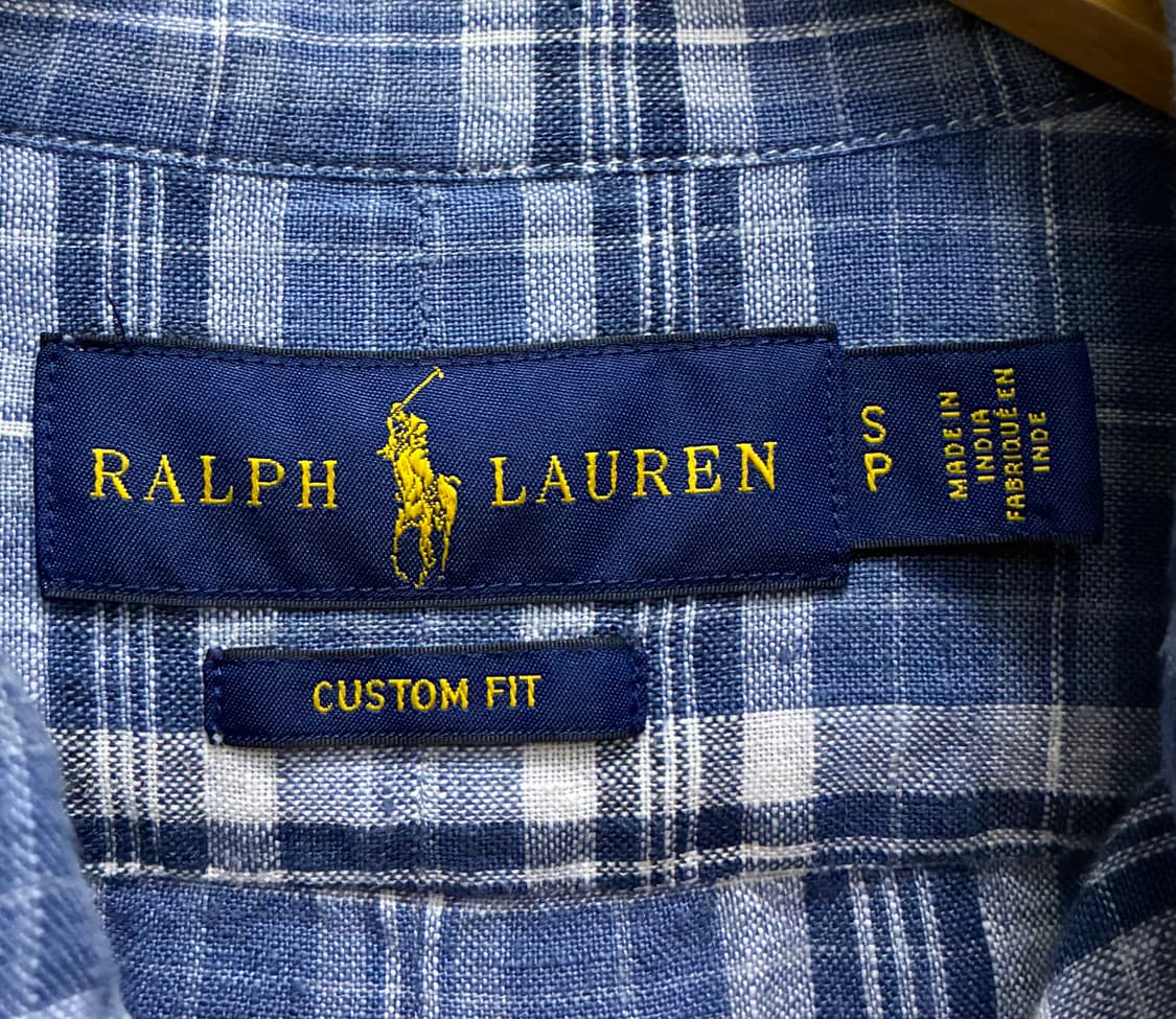 (S/97)POLO 폴로랄프로렌 마드라스 리넨 버튼다운 체크셔츠 상품이미지7