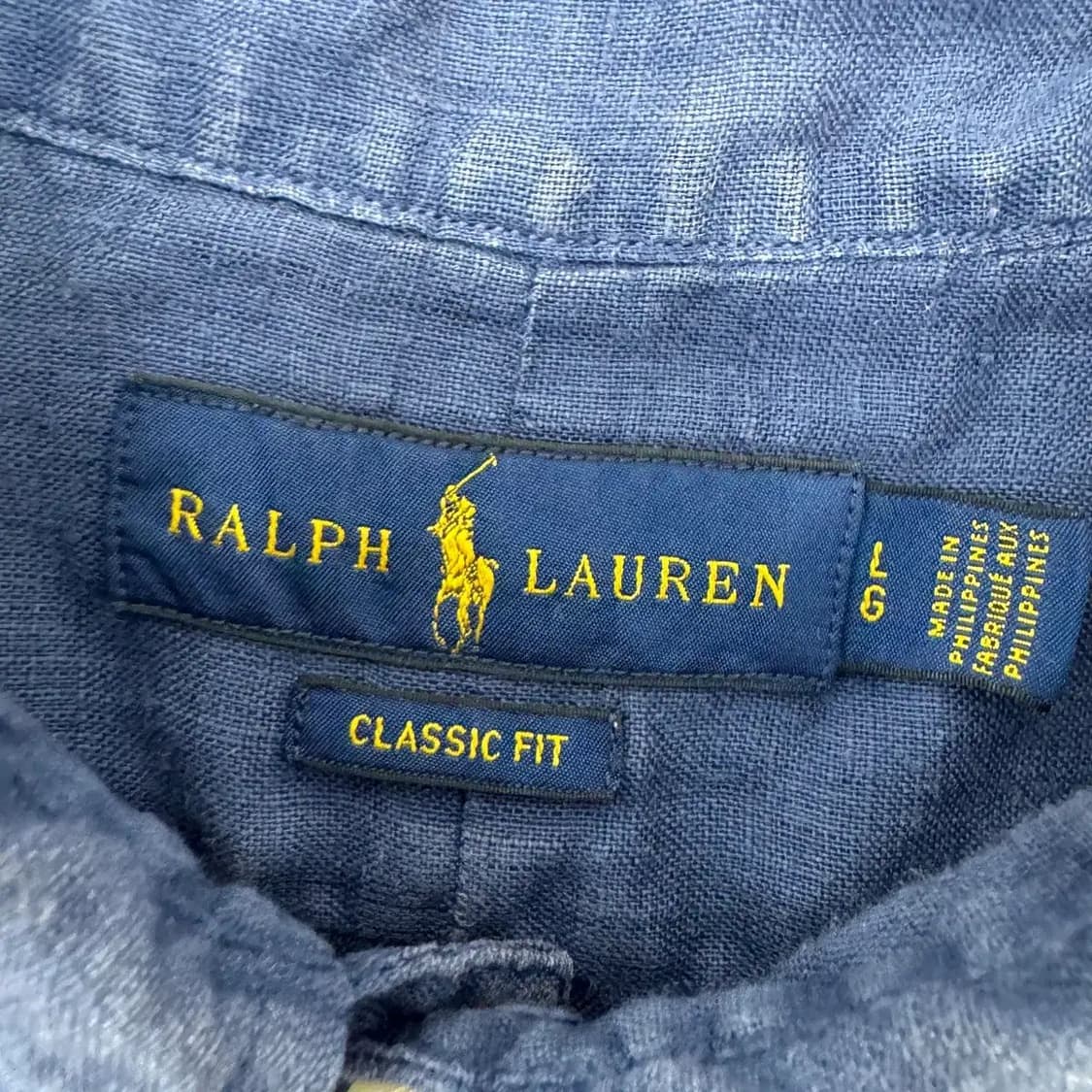 L(105) 폴로 랄프로렌 타이다이 린넨 셔츠  상품이미지7