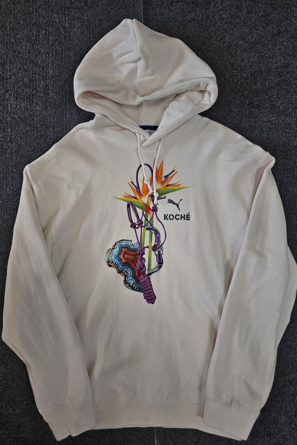 푸마X코쉐 화이트 후드티 급처 상품이미지1